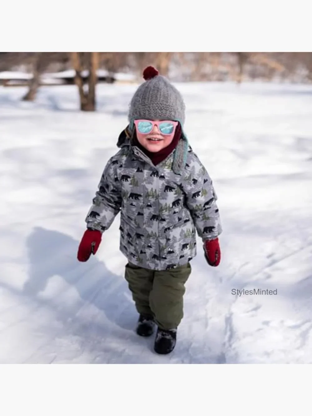 Kids Polarized UV400 Sunglasses with Strap Flexible Frame